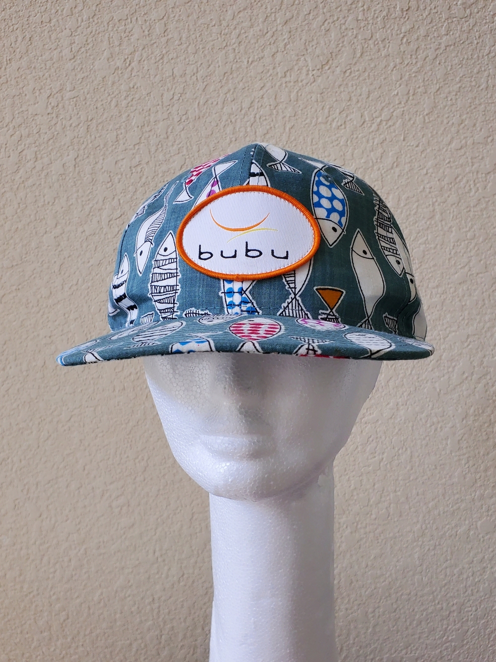 Crown Bubu Fish Pattern Snapback Hat